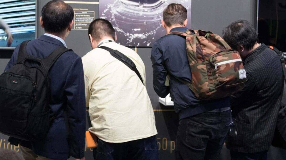 The Panasonic GH5 on display at Photokina 2016