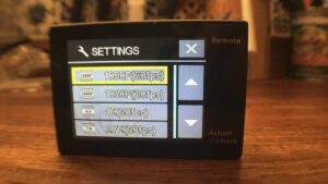 H8R action camera resolutions