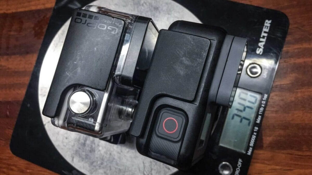 GoPro Hero5 Black the weigh in