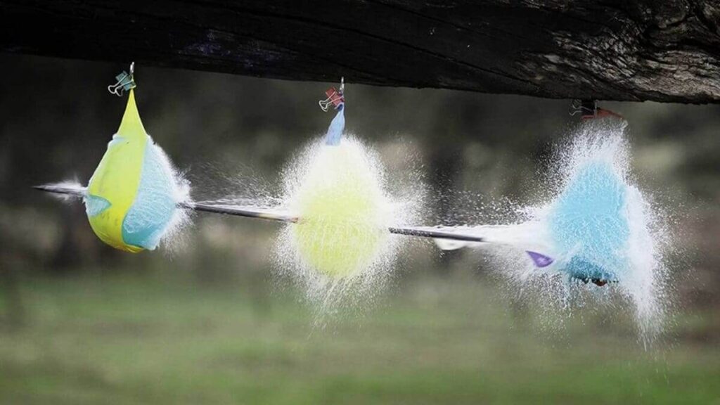 Ballons bursting at 60fps