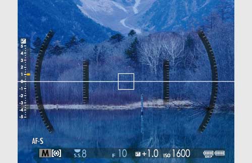 Fuji GFX features: 04 3D Electronic Level