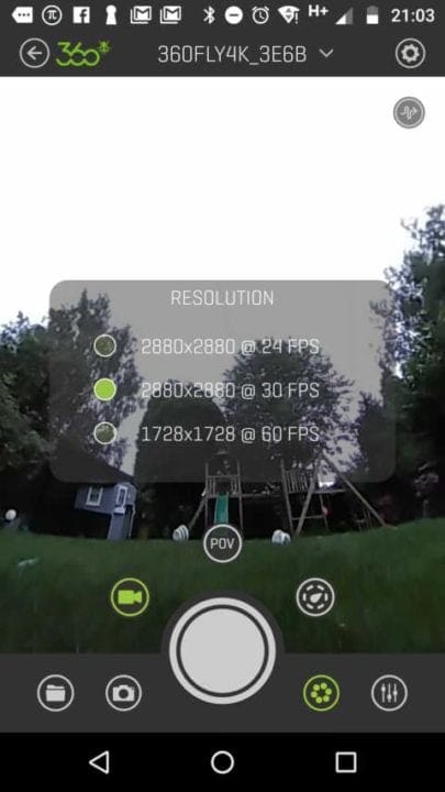 360Fly 4K Review: App Screenshot 1