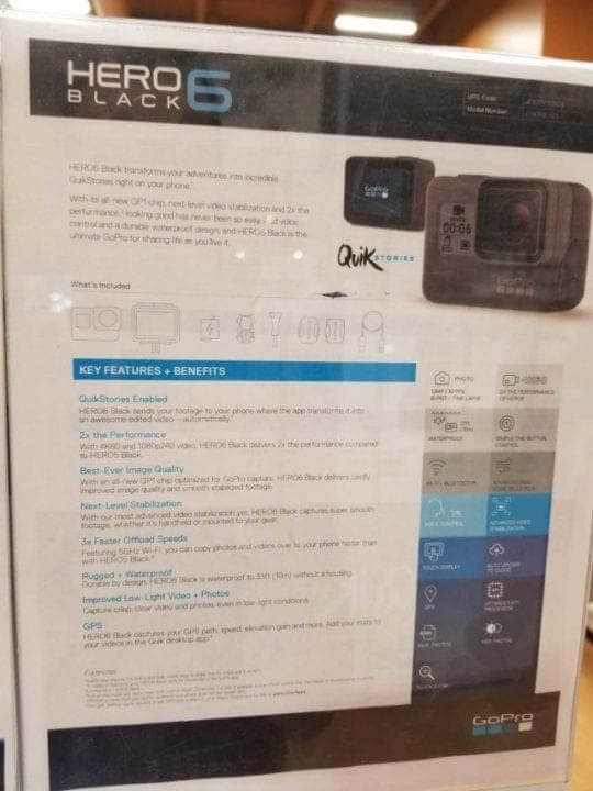 Leaked GoPro Hero6 specs image