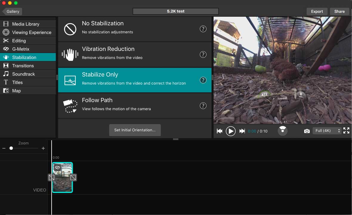 Garmin VIRB Edit software