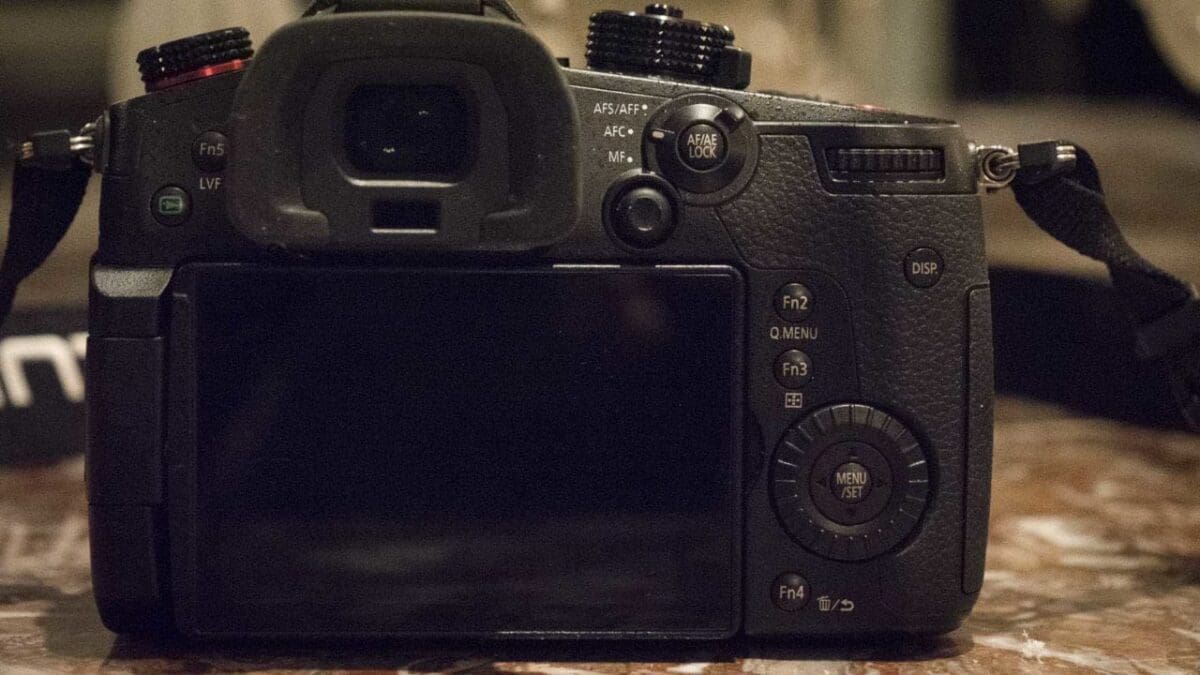 Panasonic Lumix GH5S Review: Camera back