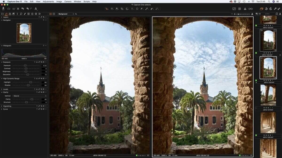 The editing tools are powerful enough to go well beyond simple enhancements and fixes, and there’s a dedicated Black and White tooltab for producing rich monochromatic images.