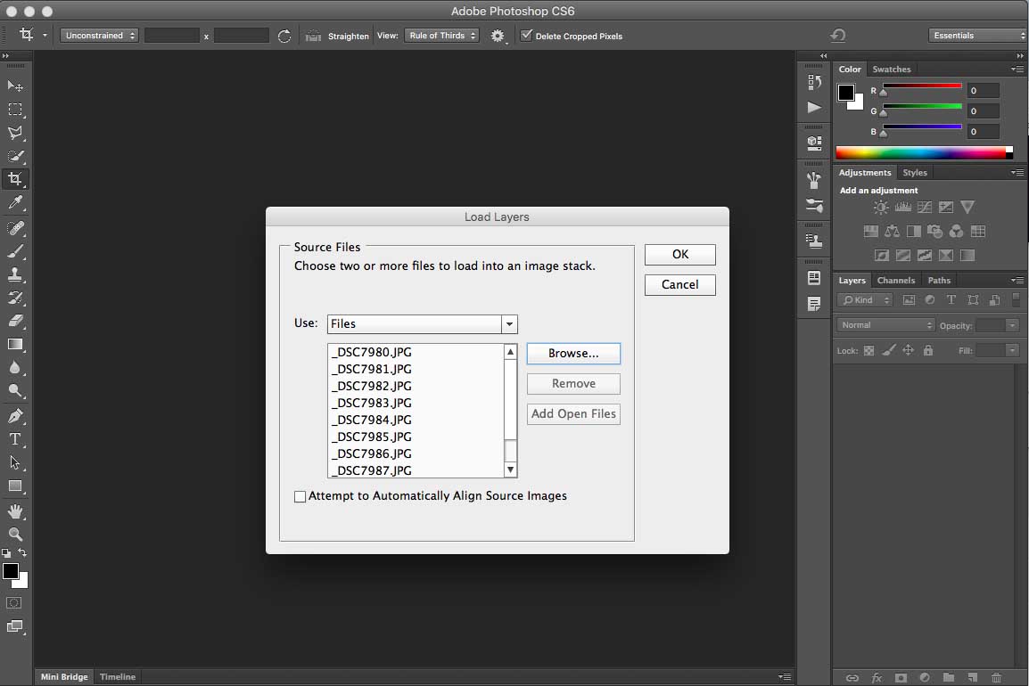 How to blend your images in Photoshop to make a focus stack