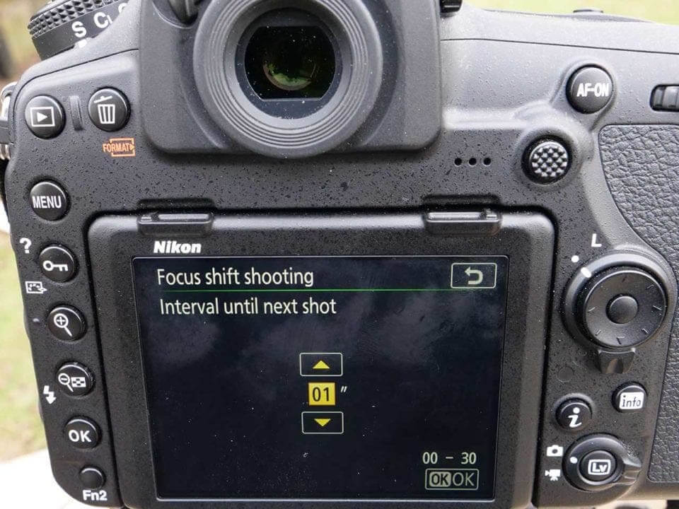 Nikon 850 Focus Shift: 02 Set the interval