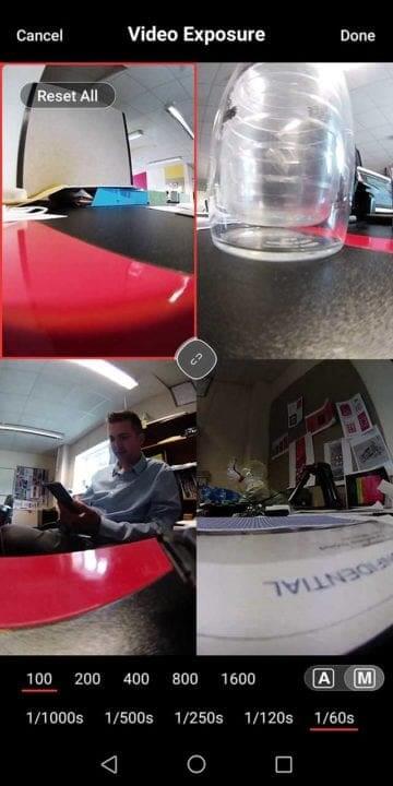 Vuze camera review: lens preview