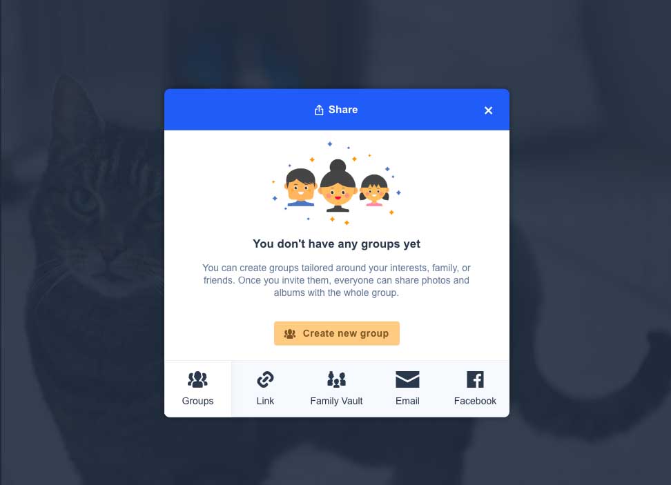 Sharing images from Prime Photos