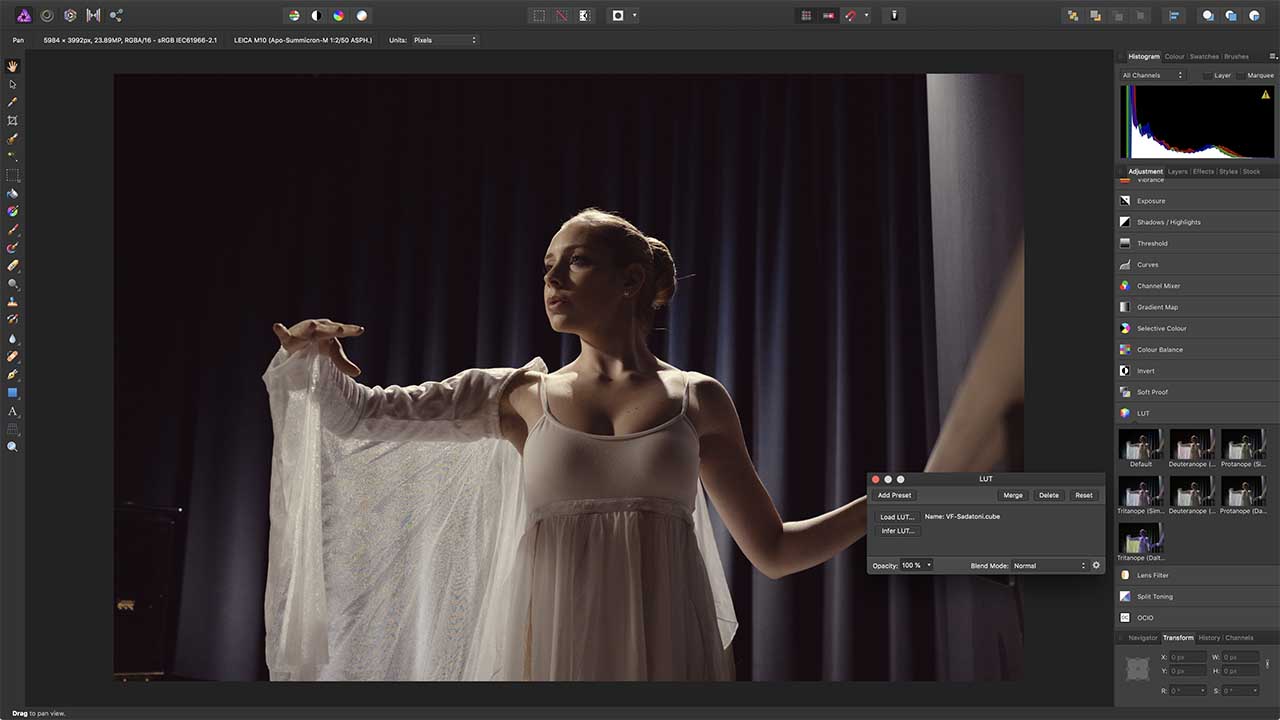 Add a LUT adjustment