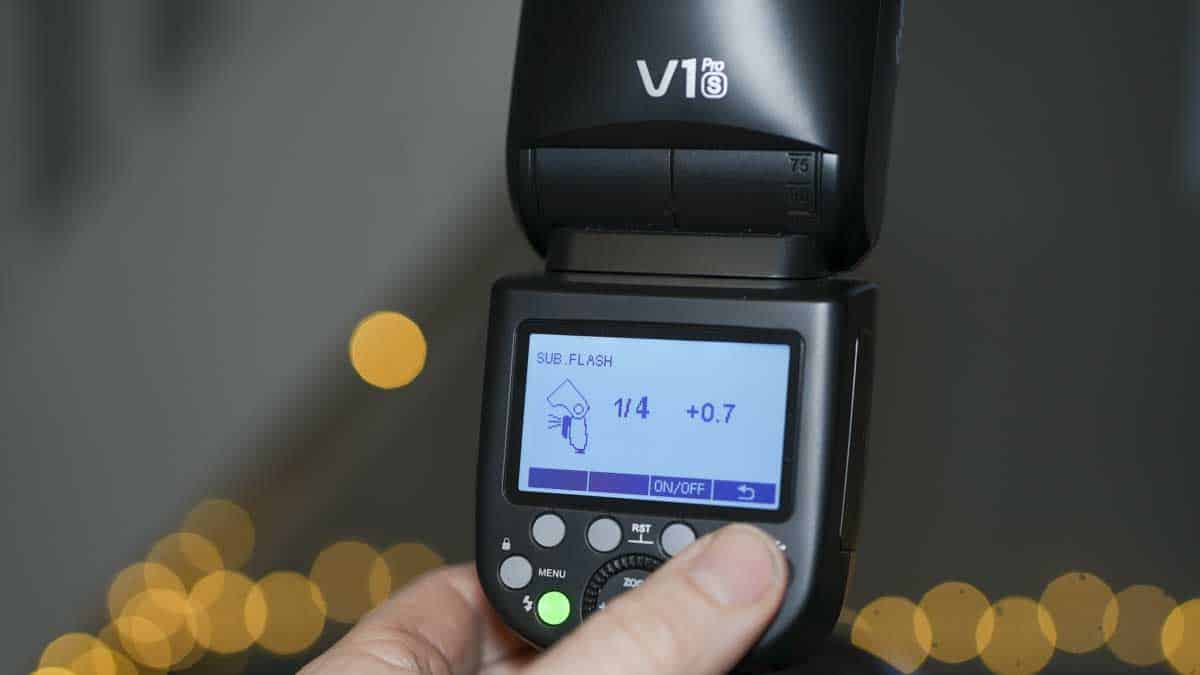 Godox V1 Pro S front light adjust