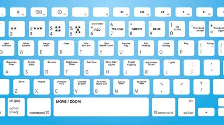 Free Lightroom keyboard shortcut cheat sheet