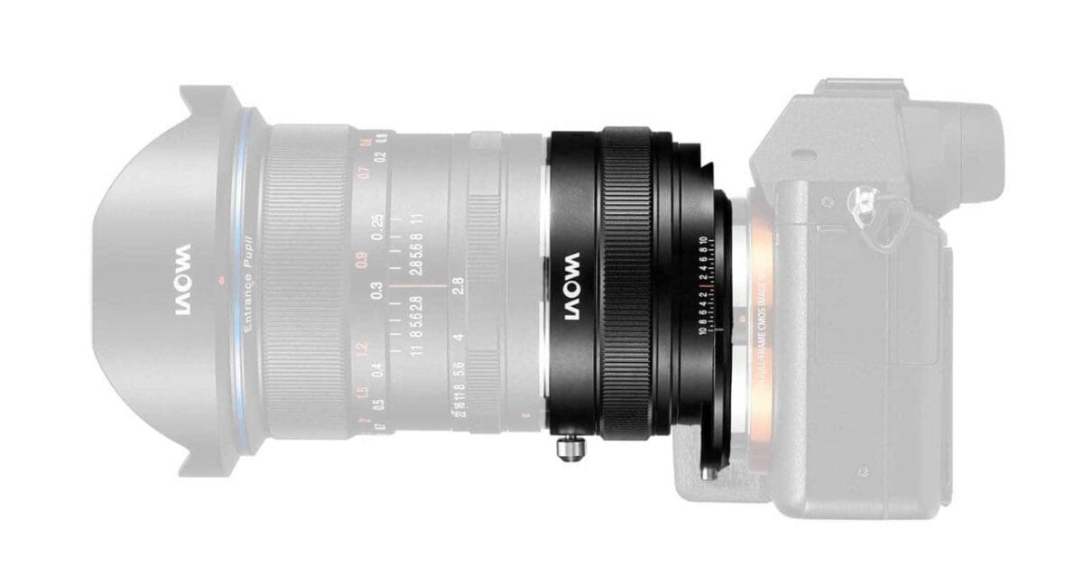 New Laowa Magic Shift Converter for Sony E-mount corrects converging verticals