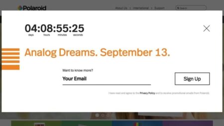 Polaroid appears to be teasing a return to instant film cameras