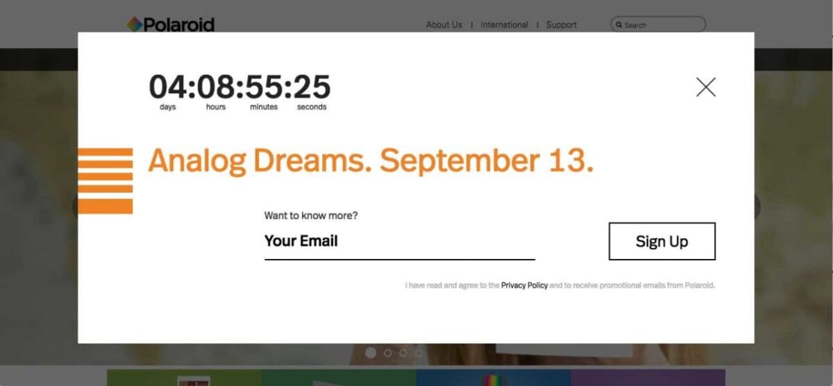 Polaroid appears to be teasing a return to instant film cameras