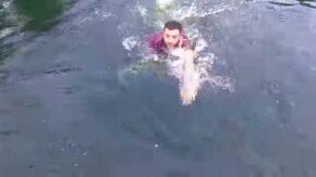 Man makes catch of a lifetime, saves drone from crashing into a lake