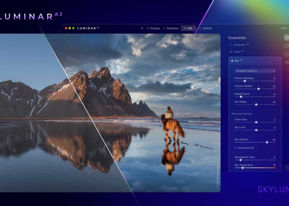 Skylum teases AI Sky Replacement update with water reflections