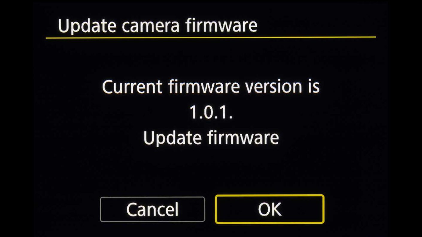 How to update Canon firmware